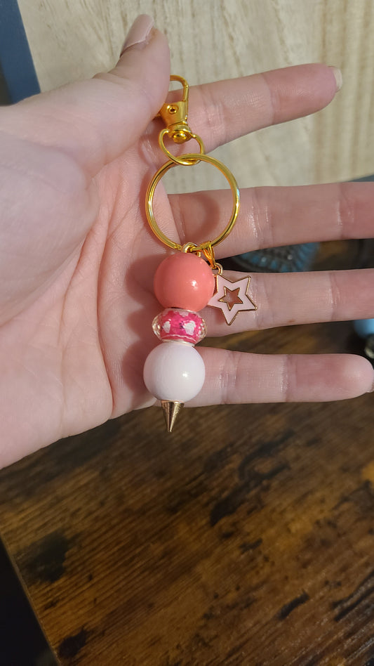 Star Keychain Pink