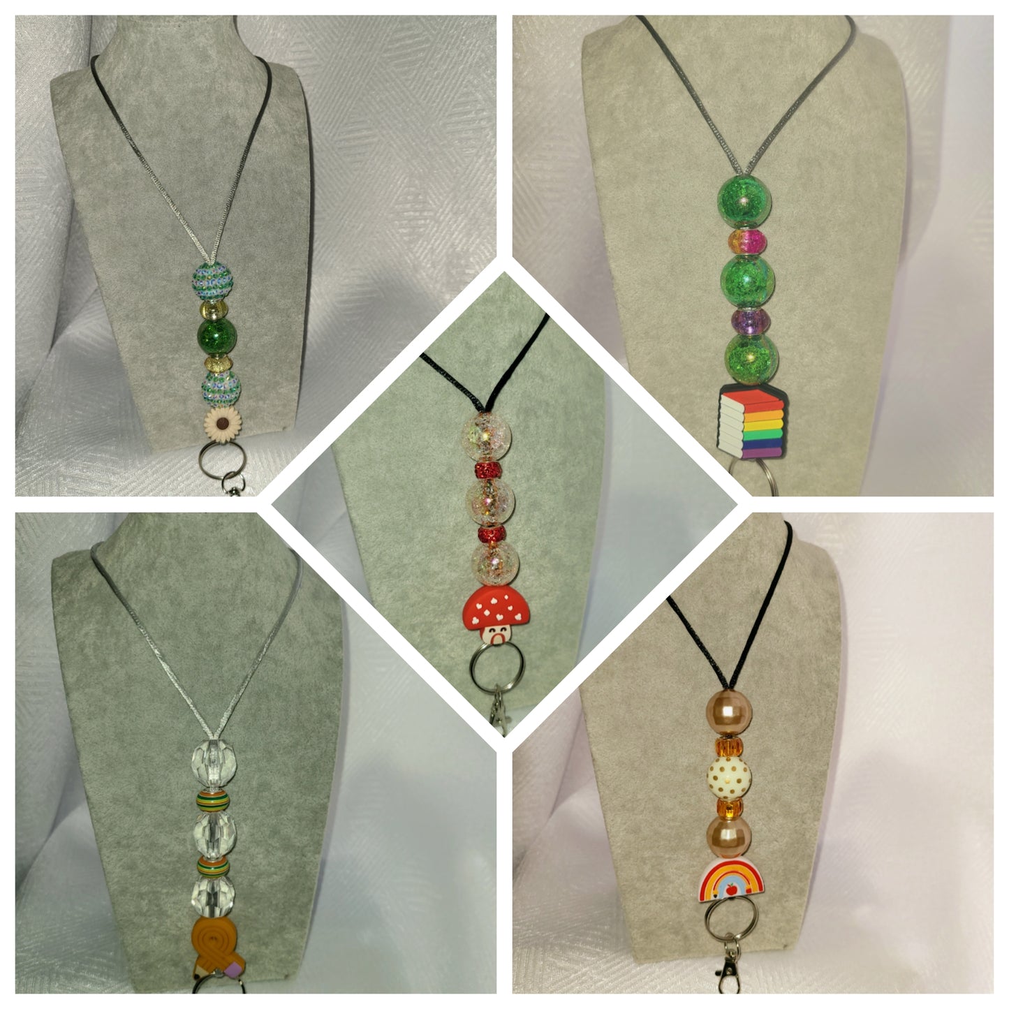 Plastic beaded Lanyards (20mm diameter)