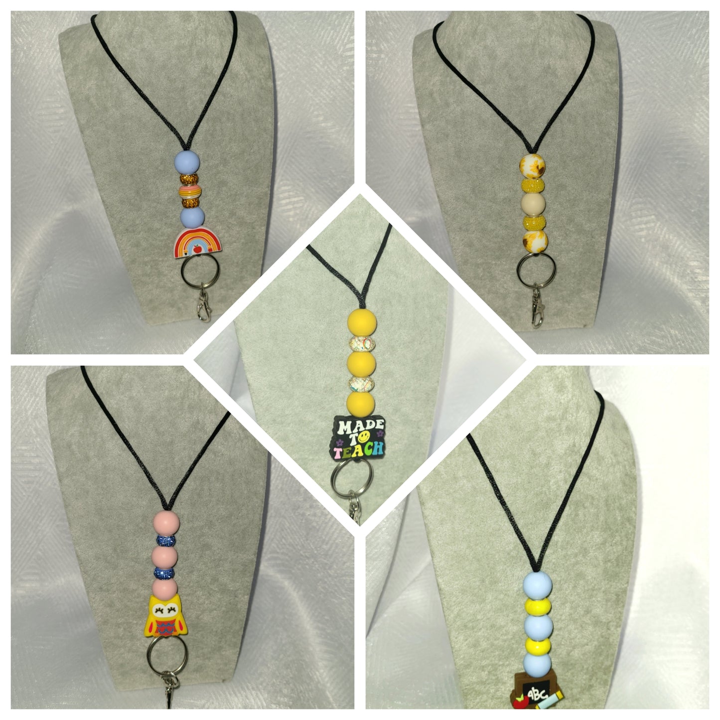 Silicone beaded Lanyards (15mm diameter)